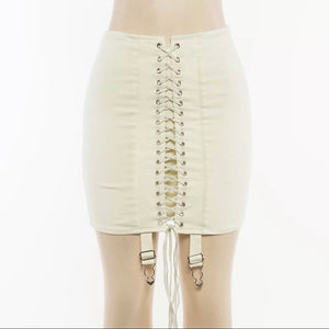 “Crystal” Laced Up Skirt